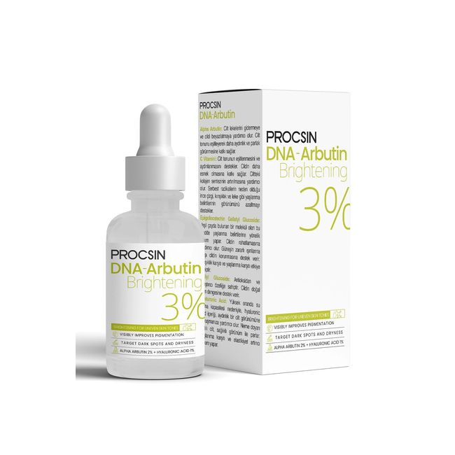 PROCSIN DNA-Arbutin Koyu Leke Karşıtı Cilt Tonu Düzenleyici ve Aydınlatıcı Serum 30 ML