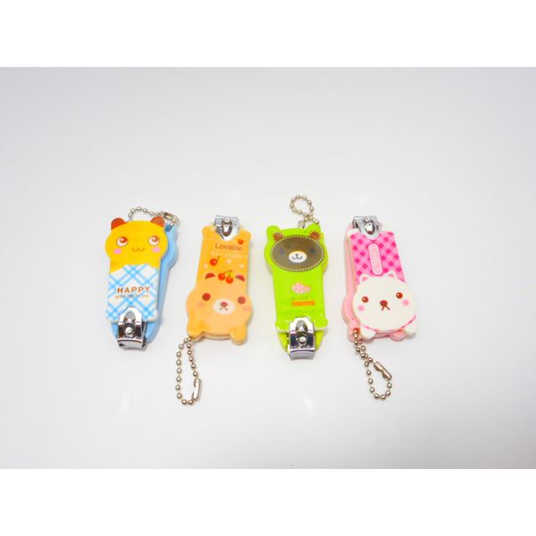 Pretty Nail Clippers Bear Type 1 Pack of 1 , light blue