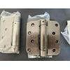 2-pc 4" x 4" Spring Hinges w/ 5/8 radius corners -Satin nickel finish 