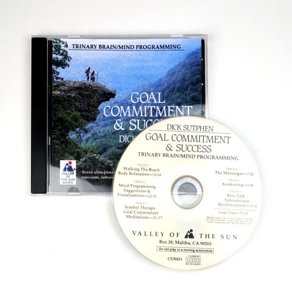 GOAL COMMITMENT and SUCCESS Self Hypnosis Guided Imagery DIck Sutphen audio CD