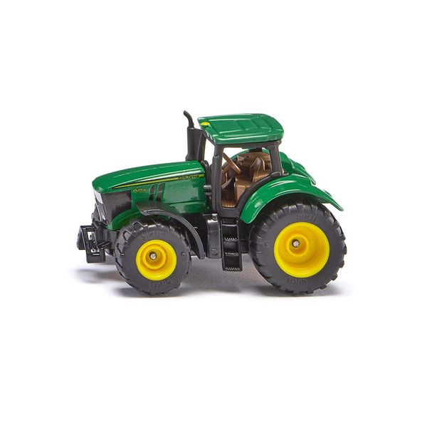 siku 1064, John Deer 6215R Tractor, Metal/Plastic, Green, Incl. trailer hitch, Wheels with rubberised tyres