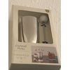 NEW Threshold™ Cocktail Picks Silver Holder White Marble Picks 7 Pc Set Barware