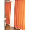 [24 Colors] Solid Grade 1 Blackout Curtains (2 Panels) (Length 178 cm Orange)