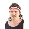 The Bobcat Costume Mullet Headband Wig