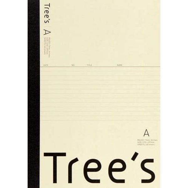 Trees A4 A Ruled 40 Count Cream x 3 Set