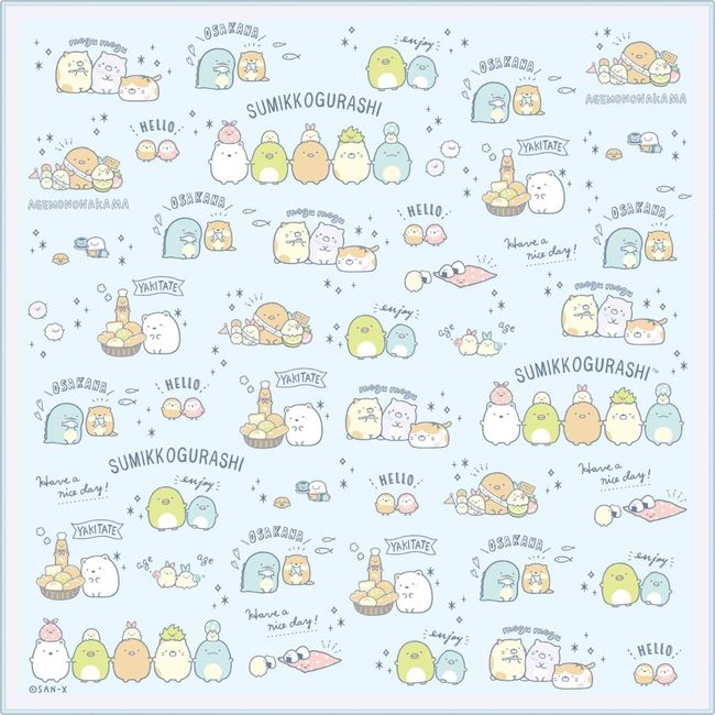 San-X CH43304 Lunch Napkin Sumikko Gurashi Large Set