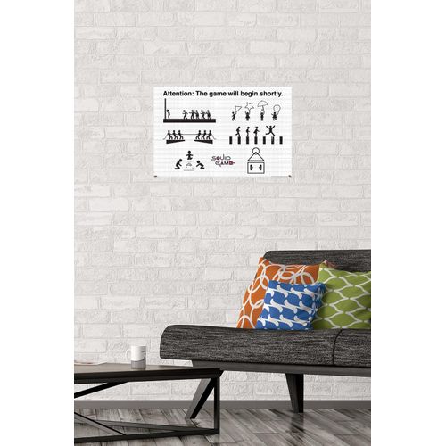 Trends International Netflix Squid Game - Games Wall Poster, 14.725" x 22.375", Premium Unframed Version