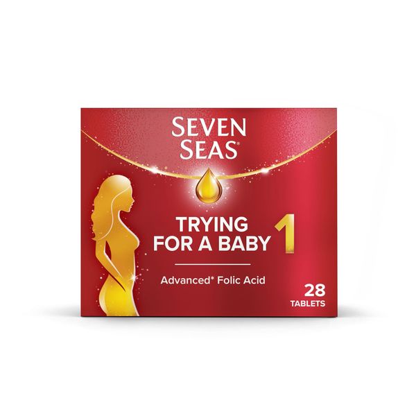 Seven Seas Trying for a Baby, Prenatal Vitamins, Pregnancy Planning Supplement with an Advanced* Folic Acid to Help Increase Folate Levels¹, Zinc & Iron, 28 Tablets, 4 Weeks