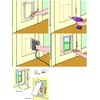 Smiti Pet Door 4-Way White Large Size