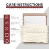 400 Thread Count Plain Bedding, Easy Care Double Flat Sheet, Hotel Quality Bed Sheets, Cream