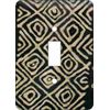 Mudcloth-Black Switch Plate (African American Single Switch Plate)