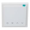 Smart Thermostat Electric Underfloor Heating Controller with LED Display High Accuracy Temperature Control Memory Function for Home Heating (White)