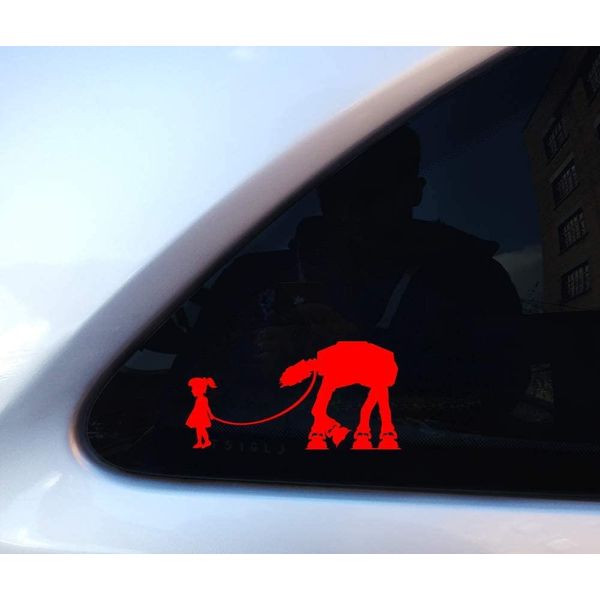 2X Banksy at at Stickers, Vinyl Decal Sticker, Car Window Bumper Sticker, JDM Stickers, Caravan Sticker, Funny Car Sticker, Laptop Sticker, 120mm