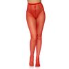 Leg Avenue Women's Nylon Fishnet Tights, Red, One Size