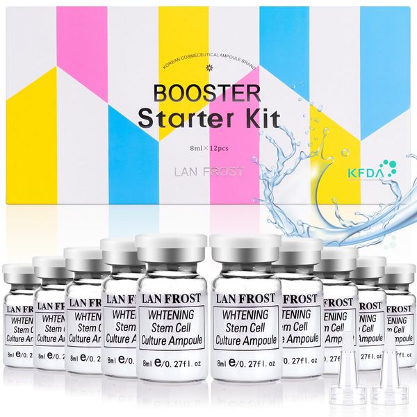 BB Facial Glow Starter Kit Serum Hyaluronic Acid Essence Skin Care Kit 8ml 12 PCS, Zur Verwendung mit Microneedle Skin Conditioner (Weib)