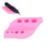 Tattoo Ink Holder Tattoo Pen Holder Microblading Pigment Ink Cup Tattoo Pen Stand Makeup Tattoo Accessories Tattoo Pen Eyebrow Tattoo Holder Silicone Tattoo Pigment Ink Cotton Swabs Cup Holders(Pink)