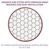 Mosaic Tile Sheet | Bubble Scale Style Mosaic Tile | 317 x 324 | Bathroom Kitchen Splashback Wall | Black