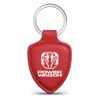 RAM Power-Wagon Soft Real Red Leather Shield-Style Key Chain
