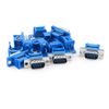sourcing map 10pcs D-SUB DB9 9 Pin Male IDC Type Crimp Connector for Flat Cable