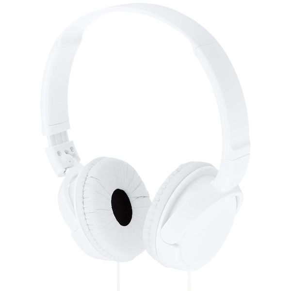 Sony MDR-ZX110 Headphones: Sealed Foldable White MDR-ZX110 W