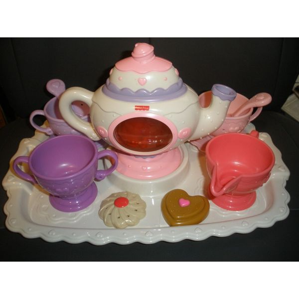 Fisher Price Tea Pot Tea Play Set 2009 12 Pieces EUC