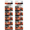 20 count Maxell Lr43 186 Alkaline 1 5v Battery Button Cell Batteries Ag12 Pack