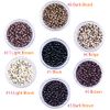 Kullke Micro Rings Micro Beads Nano Hair Rings Nano Beads Without Silicone Lined for Extensions Nano Extensions Beads Rings (200PCS, 8 Dark Blond)