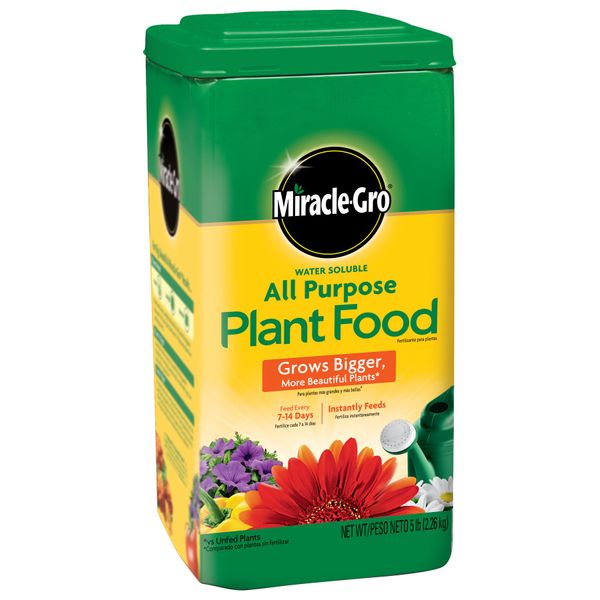 Miracle-Gro Water Soluble All Purpose Plant Food, 5 Lbs.