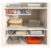 Under Shelf Closet Organizer Basket – Adjustable Hanging Wire Storage Rack