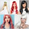 AOMIG Long Wavy Red Wigs, 3 Pack Long Red Wigs Set with Sunglass & Wig Cap, Charming Full Long Curly Hair Wig with Bangs, 28 Inch Anime Cosplay Party Synthetic Wig for Women Girls