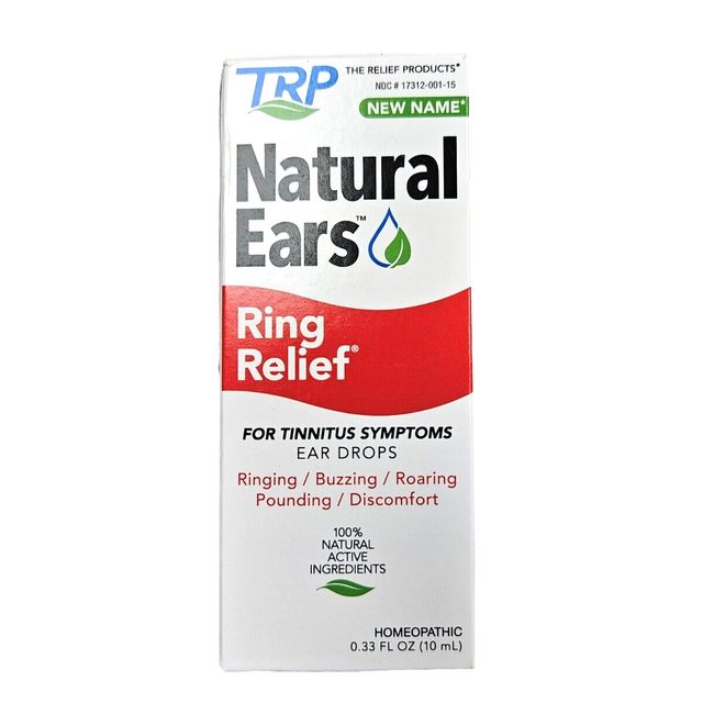 TRP Natural Ears Ring Relief Homeopathic Ear Drops for Tinnitus Relief 0.33oz ^