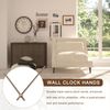 Sourcing Map 5 Set Walnut Wood Clock Hands, 14 Inch Wall Clock, 5.87 Inches