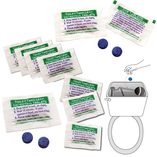 New Resources Group Blue Dye Leak Tablets Toilet Detection Multi-Use Test Tracer 2-Packs Silent Leaks (10)