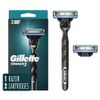 Gillette Mach3 Mens Razor with 1 Handle and 2 Razor Blade Refills