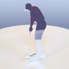 Cake Topper Golfer Acrylic Standard