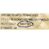 Malibu Boat Raised Decal | 21 LSV Black Silver Sticker