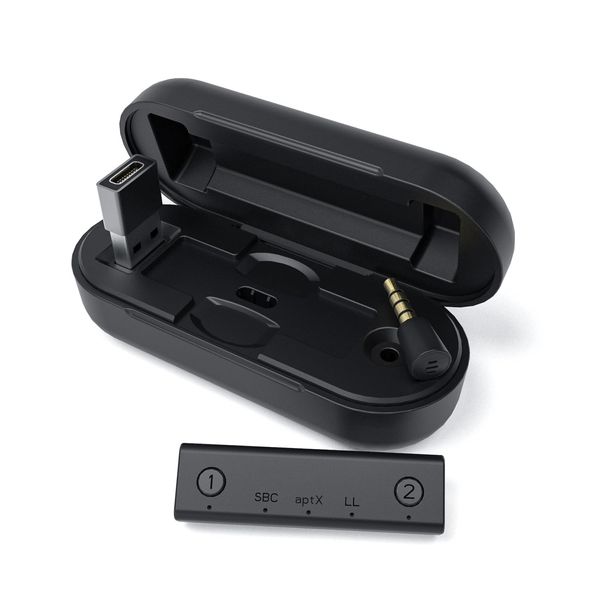MAYFLASH PodsKit Bluetooth Adapter for Switch, PS4 and PC, Dual Stream Bluetooth Wireless Audio Transmitter with aptX Low Latency