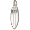 Sterling Silver Surfboard Beach Charm with Split Ring
