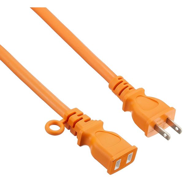 Yamazen ECT-S708K Extension Cord for Gardening Machinery, 26.2 ft (8 m), VCT 18 (0.75 mm2) x 2 Cores, 7A, 125 V (Total up to 700 W), Orange