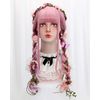 Harajuku Patson, Full Wig, Mixed Color, Loose Wave, Lolita Style, Colorful, Gradient, Cute, 27.6 inches (70 cm), love pink, Free Size