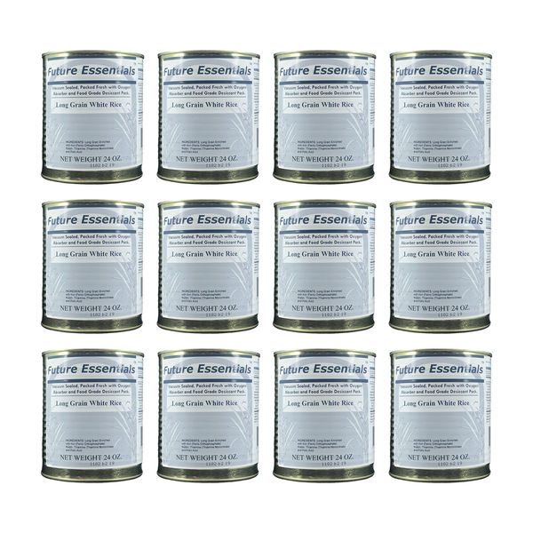 1 Case/12 Cans of Canned Long Grain White Rice