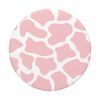 PopSockets Cow Print Pattern in Pastel Pink PopSockets Swappable PopGrip