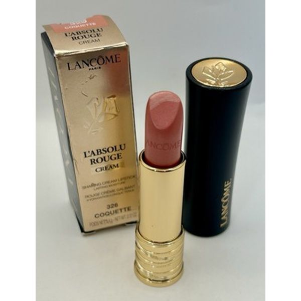 Lancome L'Absolu Rouge Shaping Cream Lipstick - 326 Coquette Cream - New in Box