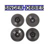 Traxxas 10457-GRAY SLASH Modified Mud Plug Wheel Discs (Gray) (4) TRA1