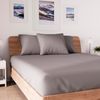 Soleil d'ocre, Jersey Fitted Sheet, Cotton, Grey, 140x190cm