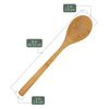 BambooMN 8" Reusable Solid Bamboo Deluxe Dinner Spoon - Dining Flatware - Kitchen Utensils - 10 pcs