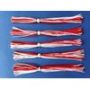 5 White/Red 5-9255 silicone skirt replacement material Tabs Spinner bait jig