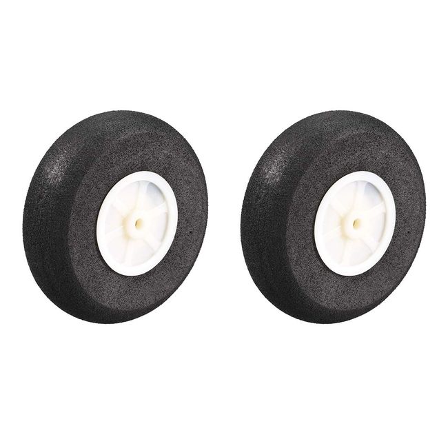 uxcell 2pcs RC Airplane Wheel 70mm x 3.7mm RC Airplane Airplane Airplane Sponge Wheel