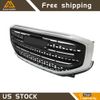 Chrome Frame Front Upper Grille Black Mesh Grill For 2017-2019 GMC Acadia SLE/SL