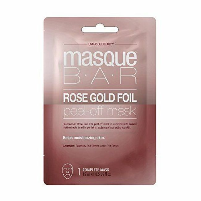 Masque Bar Rose Gold Foil Peel Off Mask - Sachet - 0.41 Fluid Ounce